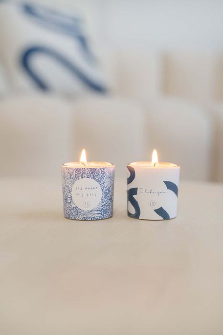 In Huis Zusss | Zusss Geurkaars In Wikkel Bamboe I Like You Off White