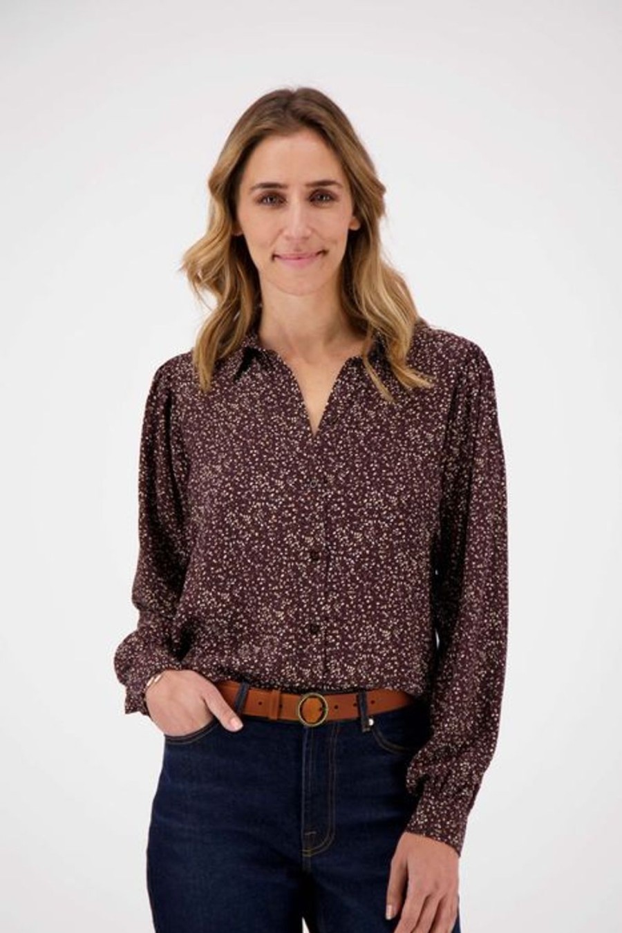 Kleding Zusss | Zusss Riem Met Gesp Hazelnootbruin