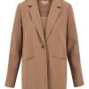 Kleding Zusss | Zusss Linnen Blazer Lichtbruin
