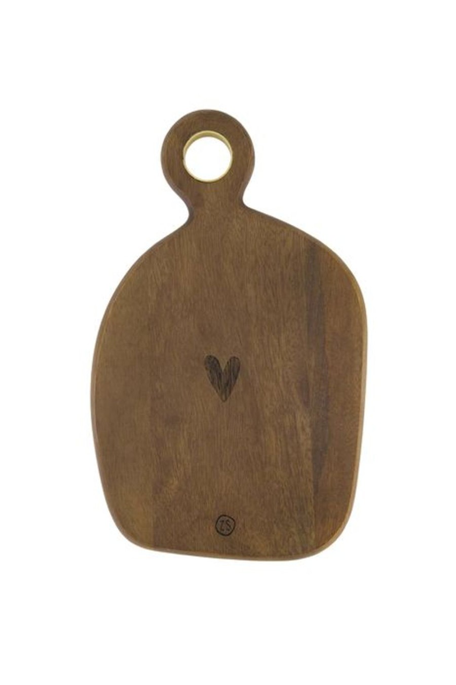 Koken & Tafelen Zusss | Zusss Houten Serveerplankje Hartje 30X19Cm Donkerbruin