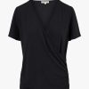 Kleding Zusss | Zusss Wrap Top Zwart