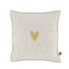 In Huis Zusss | Zusss Kussen Gouden Hartje 35X35Cm Peper En Zout