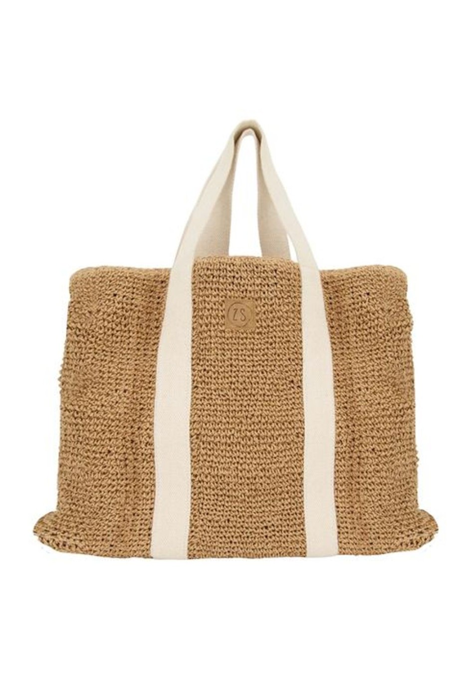 Tassen Zusss | Zusss Rieten Shopper Naturel