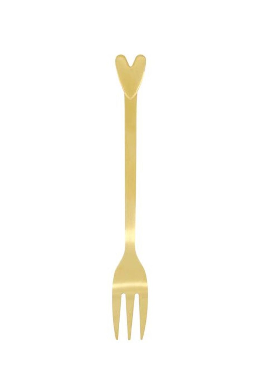 Koken & Tafelen Zusss | Zusss Set Van 4 Vorkjes Hartje Goud