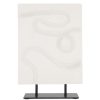 In Huis Zusss | Zusss Polystone Ornament Op Sokkel Streep Off White