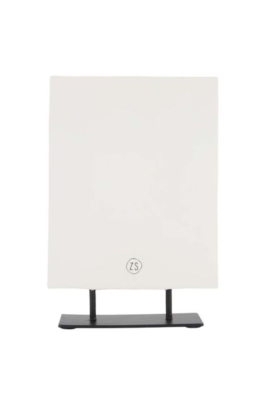 In Huis Zusss | Zusss Polystone Ornament Op Sokkel Streep Off White