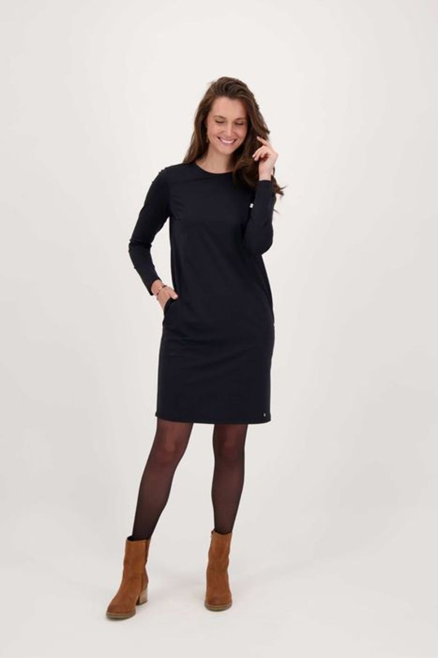 Kleding Zusss | Zusss Travel Jurk Zwart