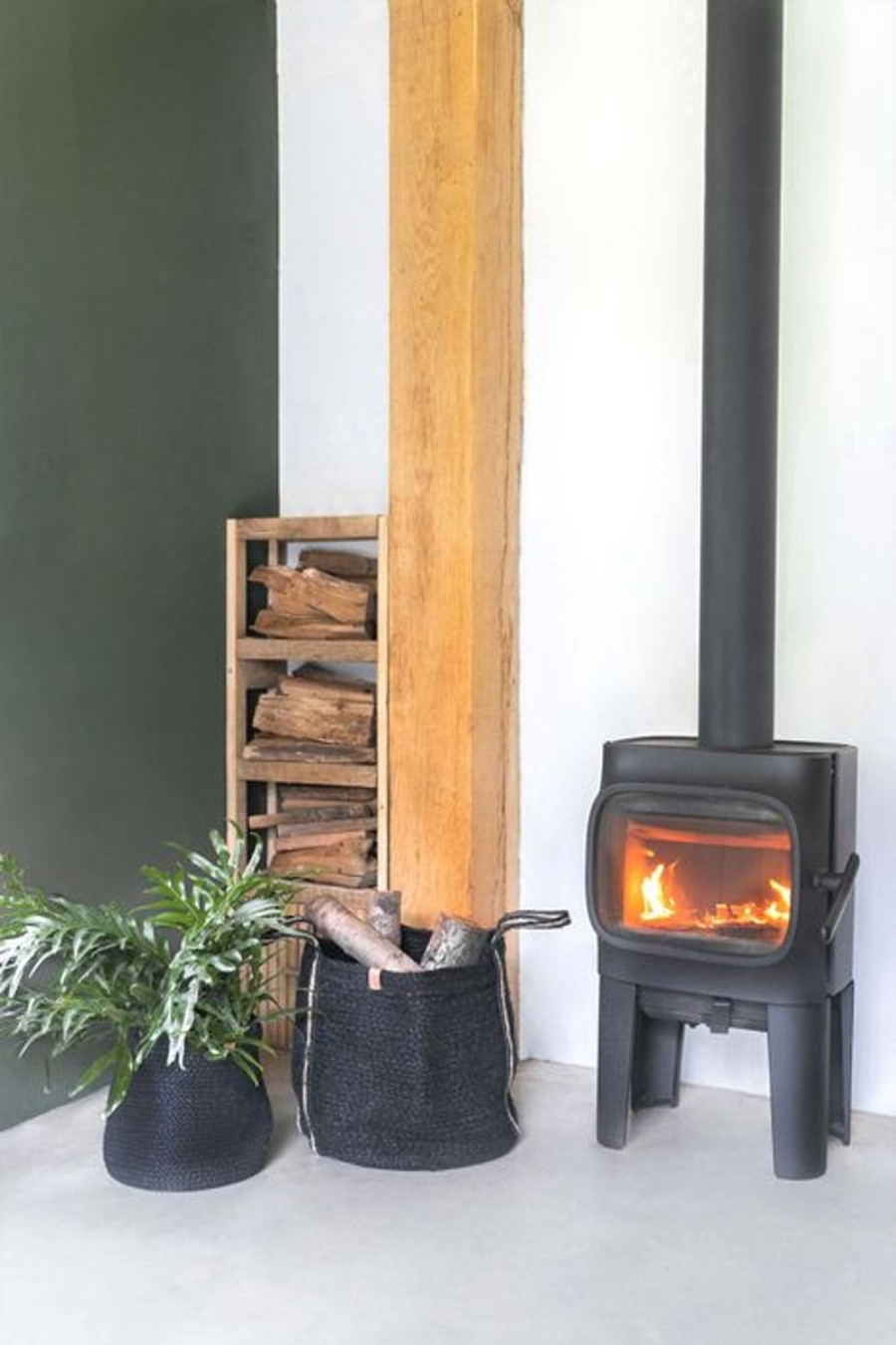 In Huis Zusss | Zusss Jute Opbergmand Met Hengsels 38X33Cm Zwart
