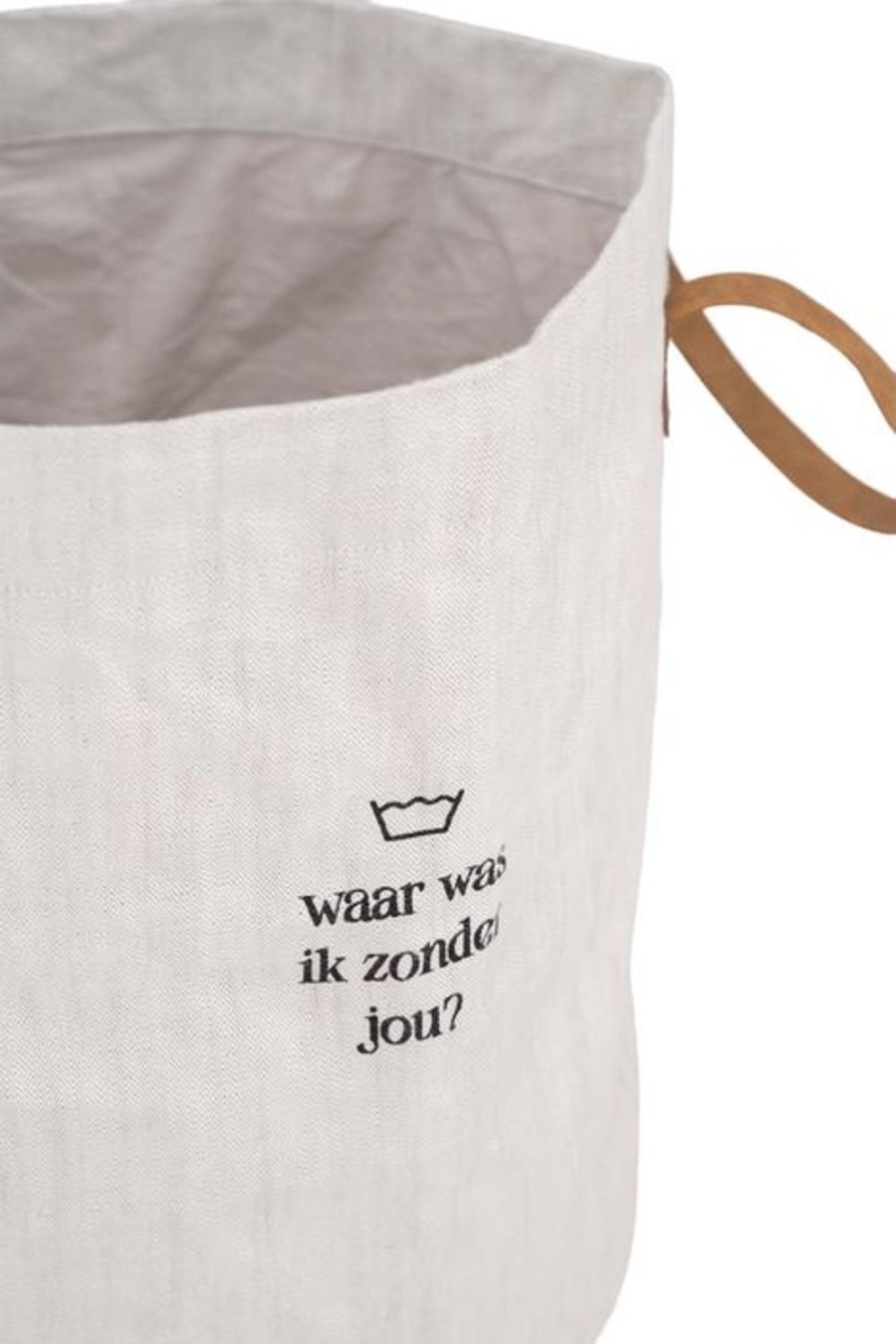 Bad & Bed Zusss | Zusss Wasmand Waar Was Ik Zonder Jou 48Xo37Cm Peper En Zout