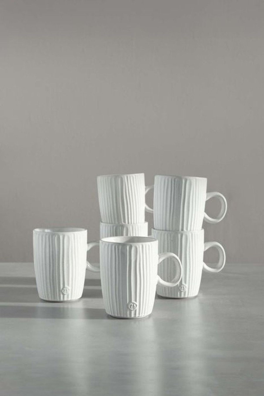 Koken & Tafelen Zusss | Zusss Theemok Met Ribbels Zand (Set Van 6)