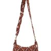 Tassen Zusss | Zusss Schoudertasje Met Ikat Print Zand/Roodbruin