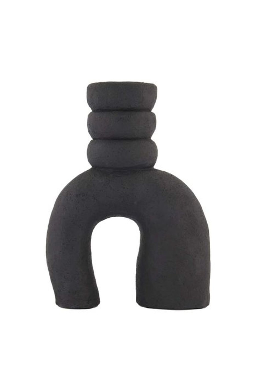 In Huis Zusss | Zusss Polystone Kandelaar Ornament 28Cm Zwart