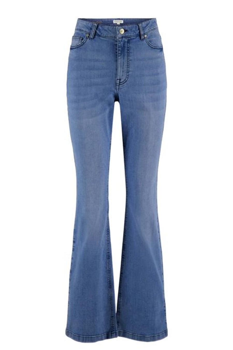 Kleding Zusss | Zusss Flared Jeans Middenblauw Midden Blauw