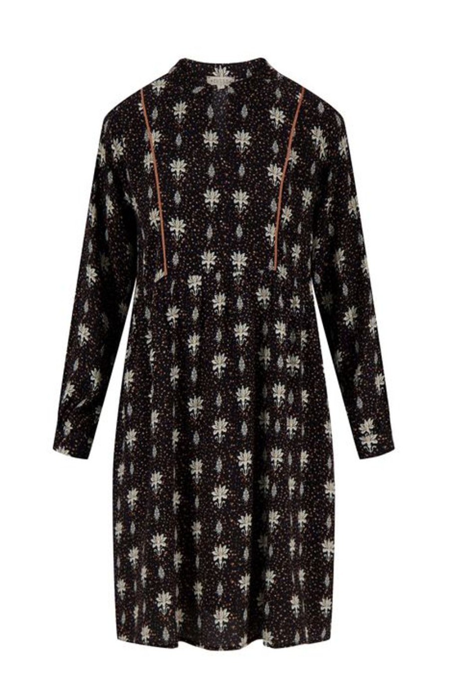 Kleding Zusss | Zusss Limited Jurk Met Bloemenprint Zwart